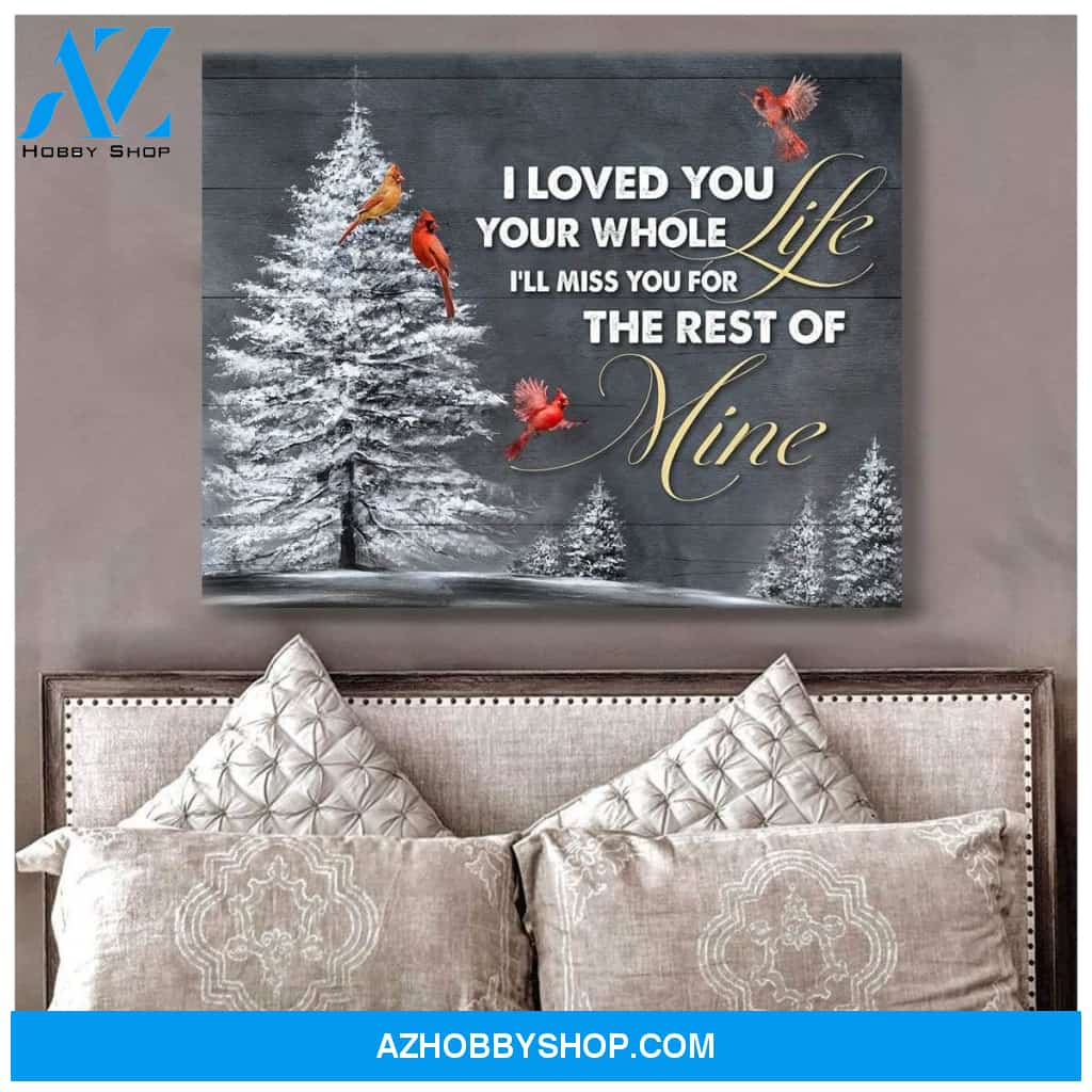 I Loved You Cardinal Wall Art Canvas