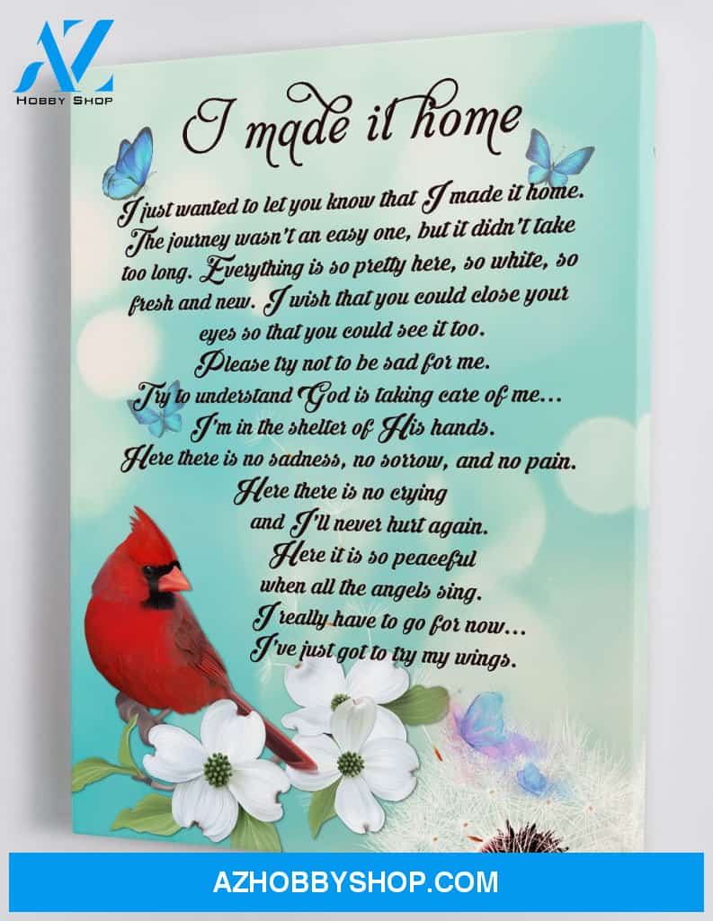 I made it home - Memorial Framed Canvas LL012
