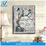 Zalooo I Miss You Butterfly Wall Art Canvas