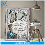I Miss You Butterfly Wall Art Canvas