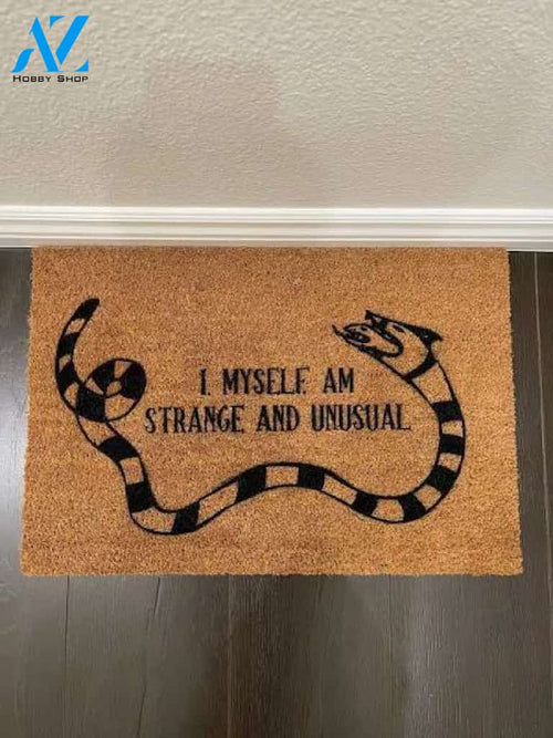 I Myself Am Strange and Unusual Doormat 