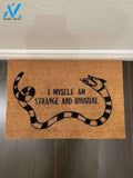 I Myself Am Strange and Unusual Doormat 