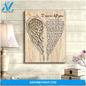 I Never Left You Angel Wings Wall Art Canvas