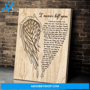 I Never Left You Angel Wings Wall Art Canvas