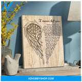 I Never Left You Angel Wings Wall Art Canvas