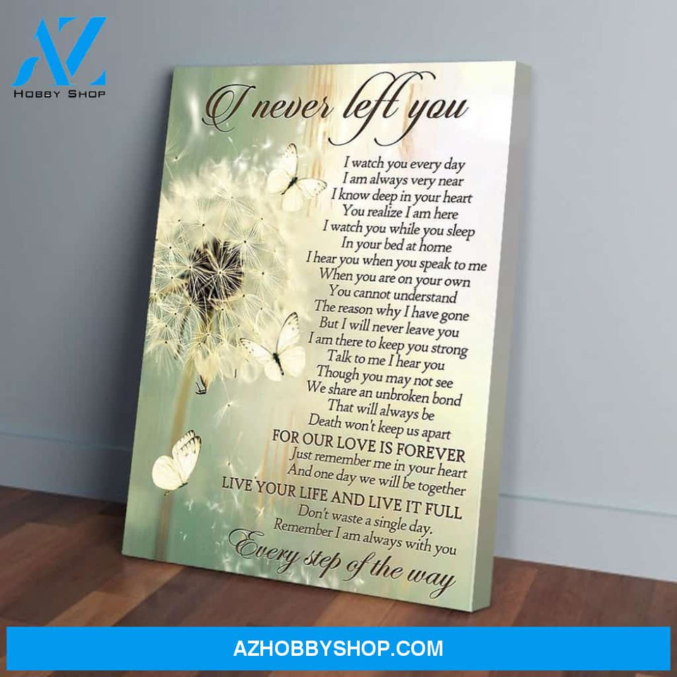 I Never Left You Butterfly Poster Canvas Wall Decor Visual Art