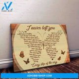 I Never Left You Butterfly Sign Matte Canvas