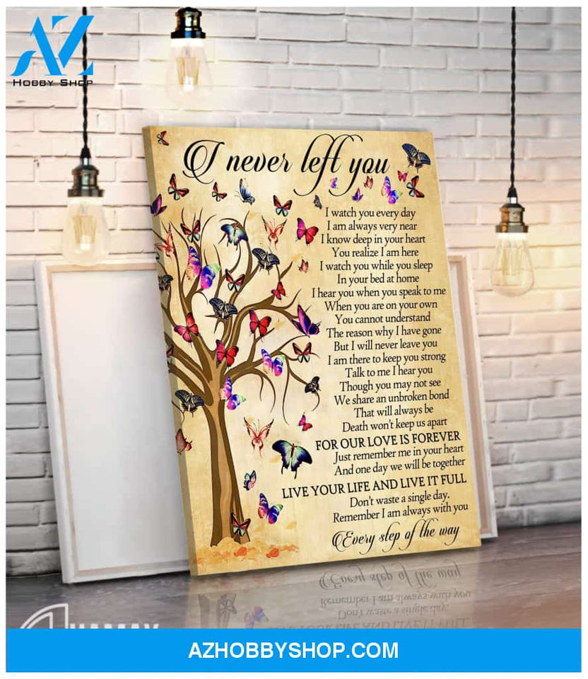 Zalooo I Never Left You Butterfly V2 Wall Art Canvas