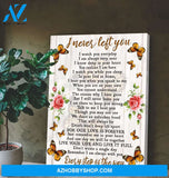 I Never Left You Butterfly Wall Art Canvas