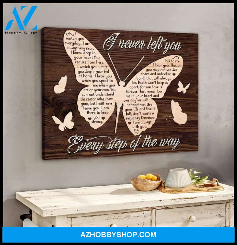 Zalooo I Never Left You Butterfly Wall Art Canvas