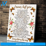 I Never Left You Butterfly Wall Art Canvas