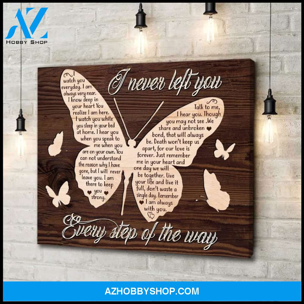 Zalooo I Never Left You Butterfly Wall Art Canvas