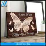 Zalooo I Never Left You Butterfly Wall Art Canvas