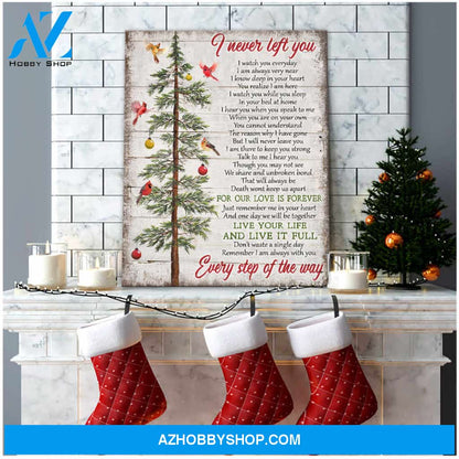 I Never Left You Cardinal Canvas Wall Art Decor
