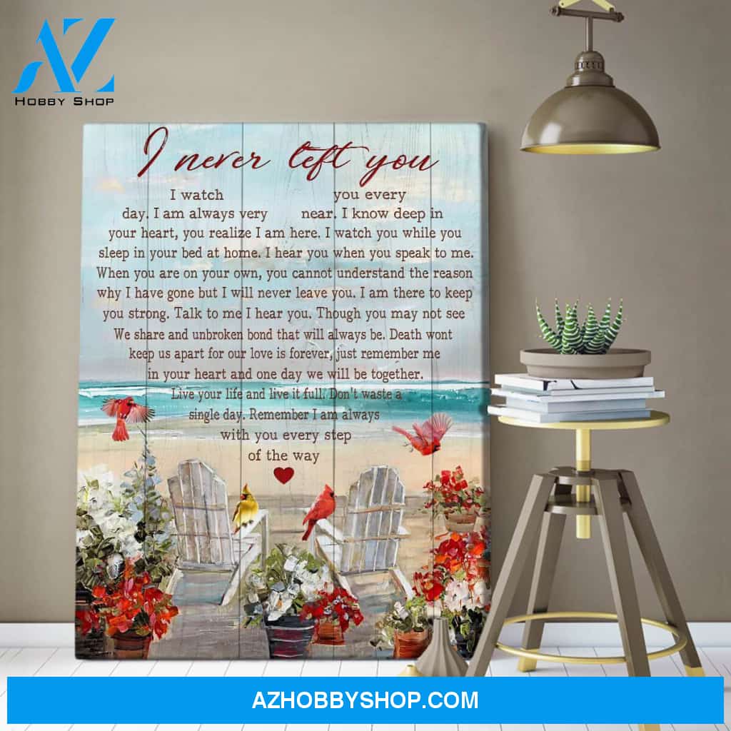 I Never Left You Cardinal Canvas Wall Art Decor