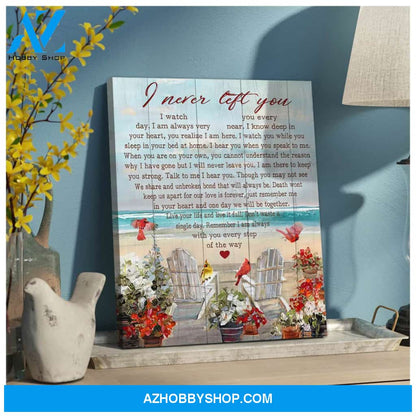 I Never Left You Cardinal Canvas Wall Art Decor