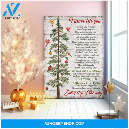 I Never Left You Cardinal Canvas Wall Art Decor