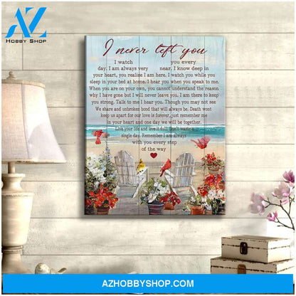I Never Left You Cardinal Canvas Wall Art Decor