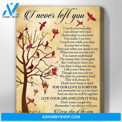 I Never Left You Cardinal Wall Art Canvas