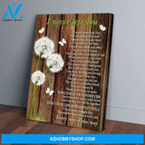 I Never Left You Dandelion Butterfly Wall Art Home Room House Decor Poster, Farmhouse Decor