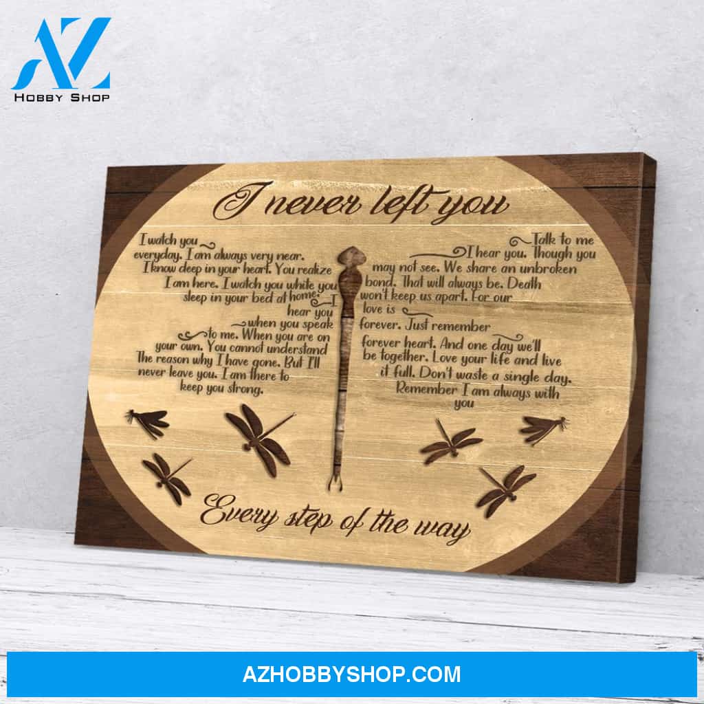 I Never Left You Dragonfly Poster Canvas Wall Decor Visual Art