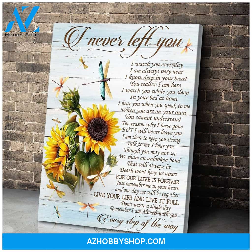 I Never Left You Dragonfly Wall Art Canvas