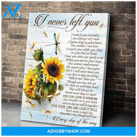 I Never Left You Dragonfly Wall Art Canvas