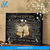 Zalooo I Never Left You Personalized Family Canvas Photo Wall Art Butterfly Decor