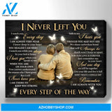 Zalooo I Never Left You Personalized Family Canvas Photo Wall Art Butterfly Decor