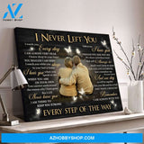 Zalooo I Never Left You Personalized Family Canvas Photo Wall Art Butterfly Decor