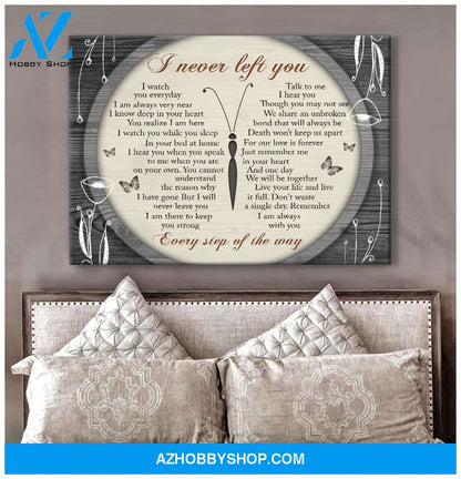 Top #26 I Never Left You Poems Butterfly Canvas Wall Art, Wall Decor Visual Art