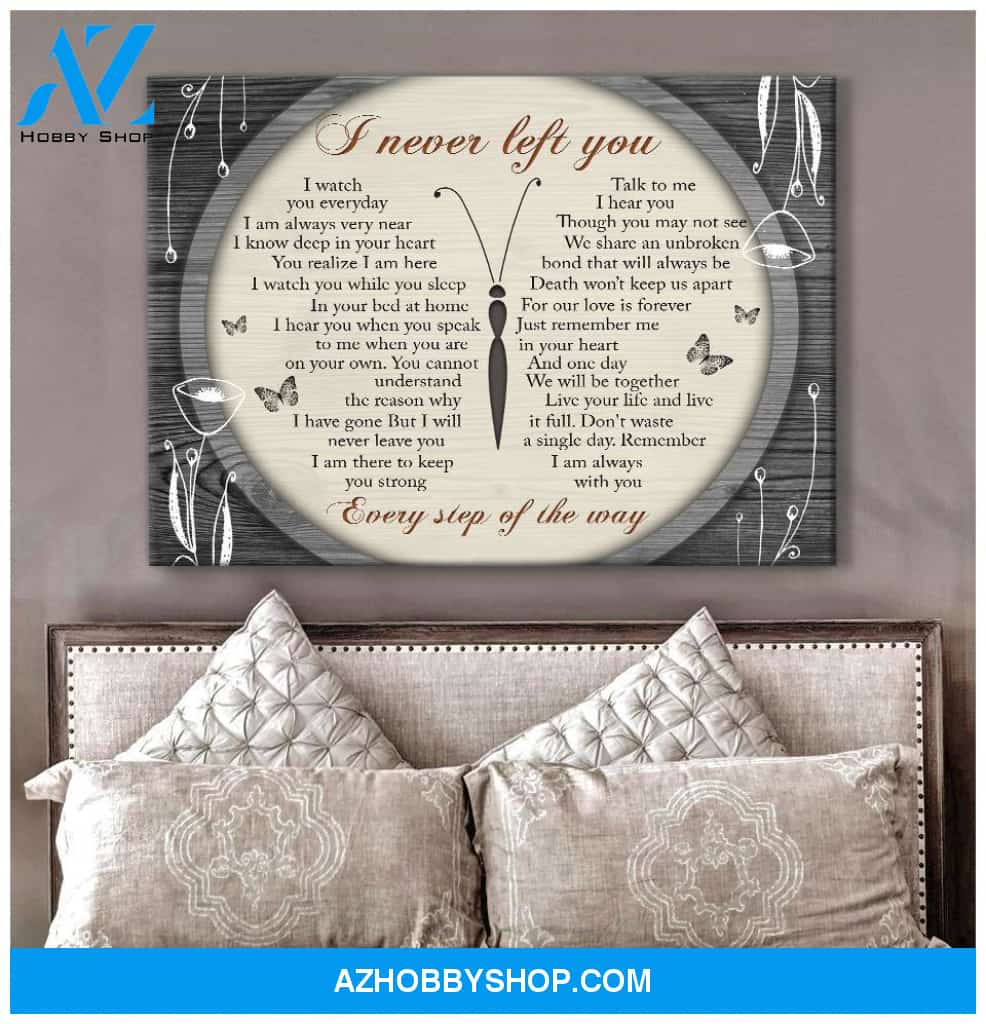 Zalooo I Never Left You Poems Butterfly Wall Art Canvas