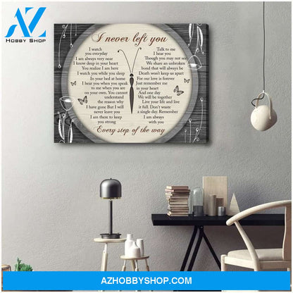 Zalooo I Never Left You Poems Butterfly Wall Art Canvas