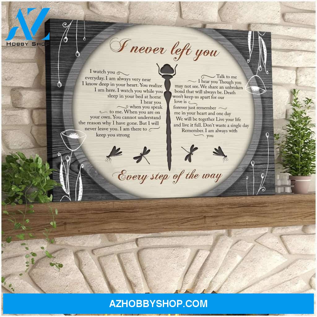 I Never Left You Poems Dragonfly Wall Art Canvas