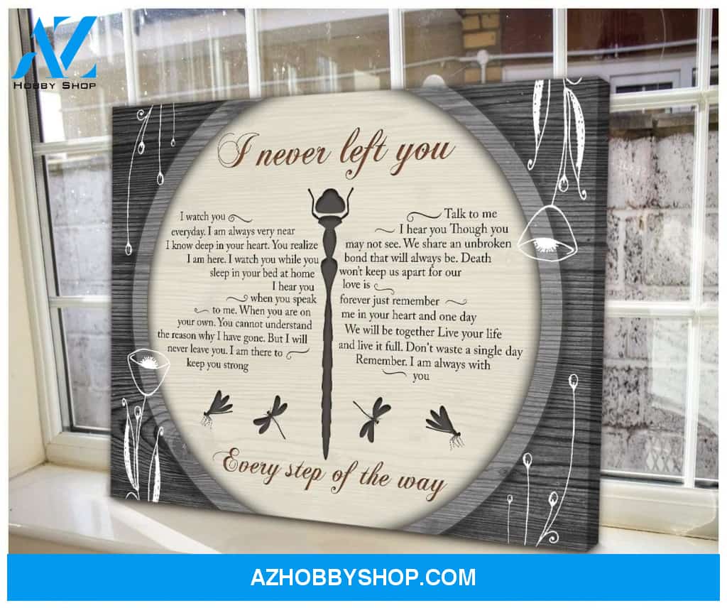 I Never Left You Poems Dragonfly Wall Art Canvas