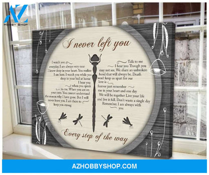 I Never Left You Poems Dragonfly Wall Art Canvas