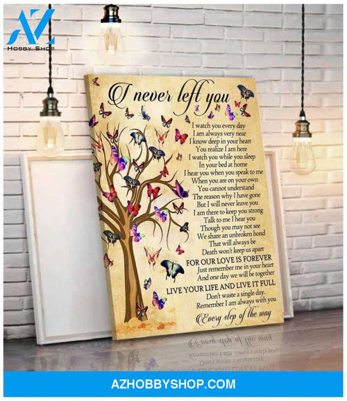I Never Left You Poster Canvas Wall Decor Visual Art Wooden Stretcher Gift For Family, Gift For Friends