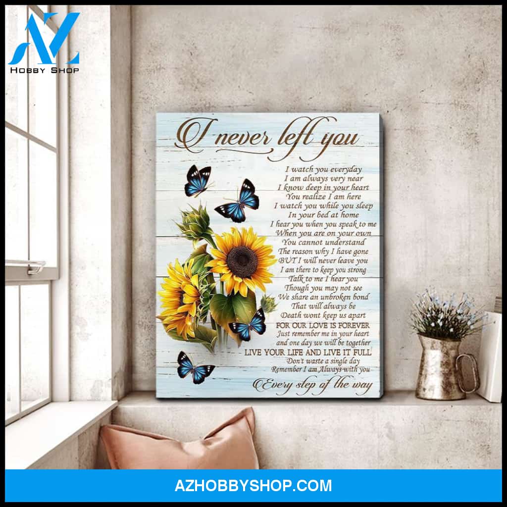 Zalooo I Never Left You V2 Butterfly Wall Art Canvas