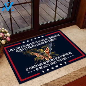  I Once Took A Solemn Oath To Defend The Constitution Door Mats