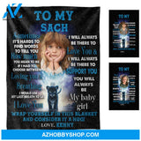 I Pray That You Are Safe And Happy - Personalized Photo Blanket - Gift For Daughter