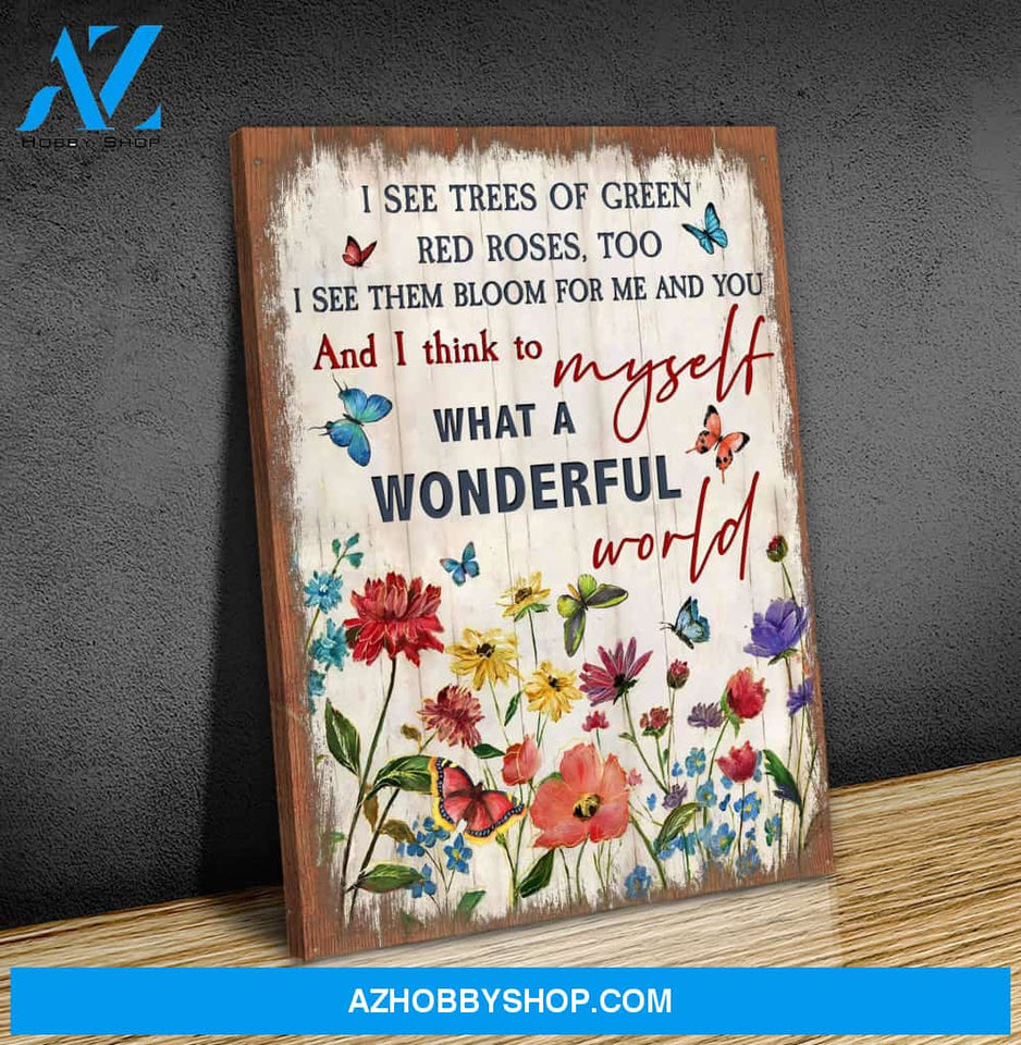 Zalooo I See Butterfly Wall Art Canvas