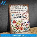 Zalooo I See Butterfly Wall Art Canvas