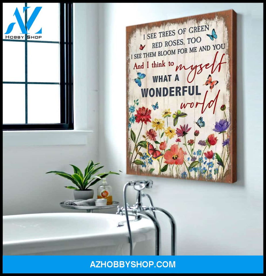 Zalooo I See Butterfly Wall Art Canvas