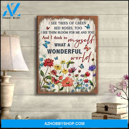 Zalooo I See Butterfly Wall Art Canvas