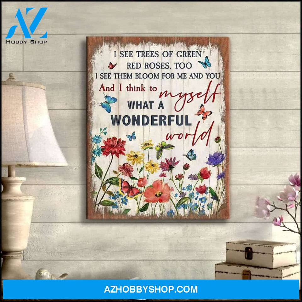 Zalooo I See Butterfly Wall Art Canvas