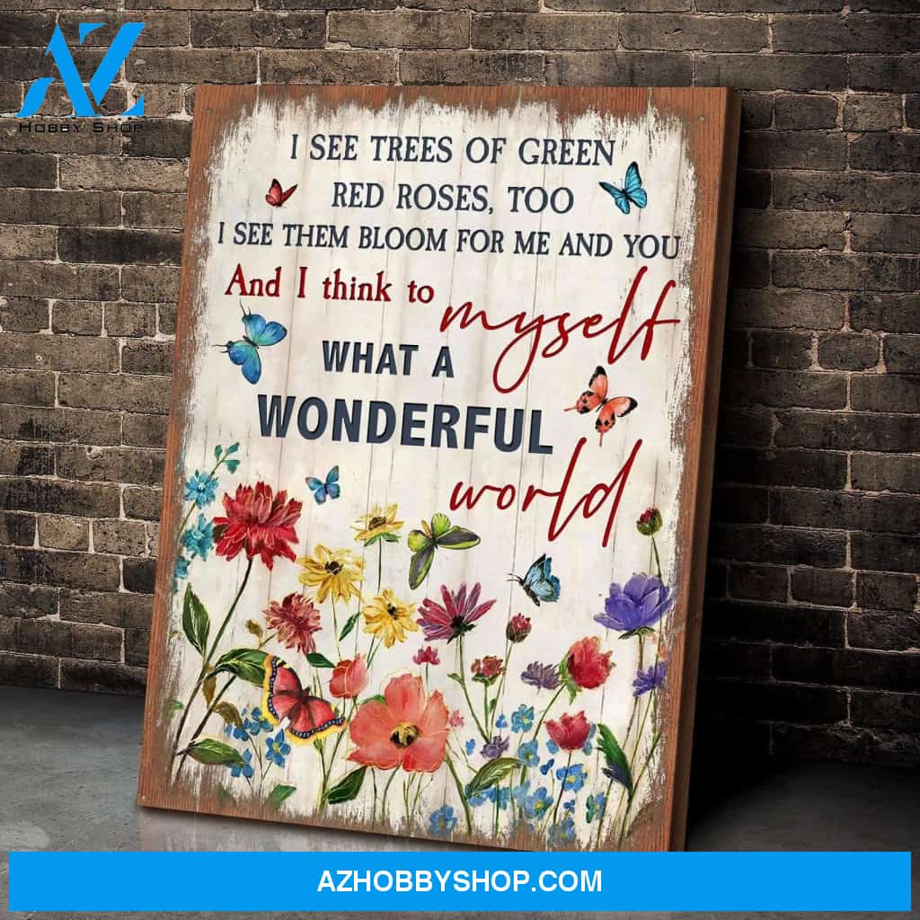 Zalooo I See Butterfly Wall Art Canvas