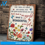 Zalooo I See Butterfly Wall Art Canvas