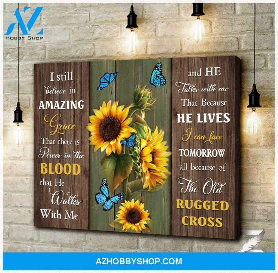 Zalooo I Still Believe Butterfly Canvas Wall Art Decor