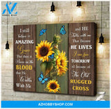 Zalooo I Still Believe Butterfly Canvas Wall Art Decor