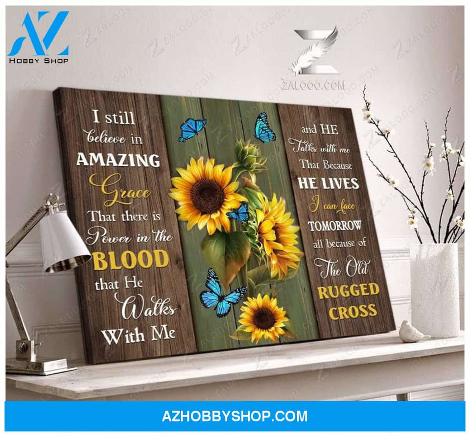 Zalooo I Still Believe Butterfly Canvas Wall Art Decor